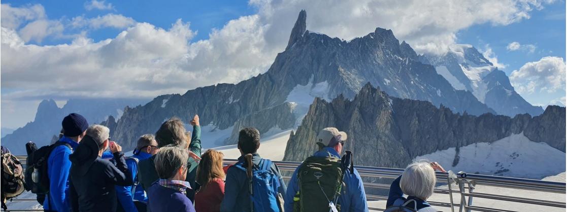 The view of Mont Blanc