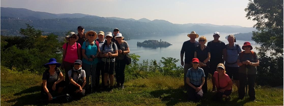 Hiking above Lake Orta